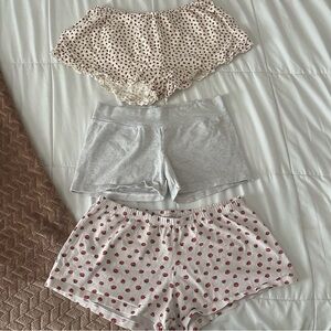 Brandy Melville PJ Shorts Bundle
